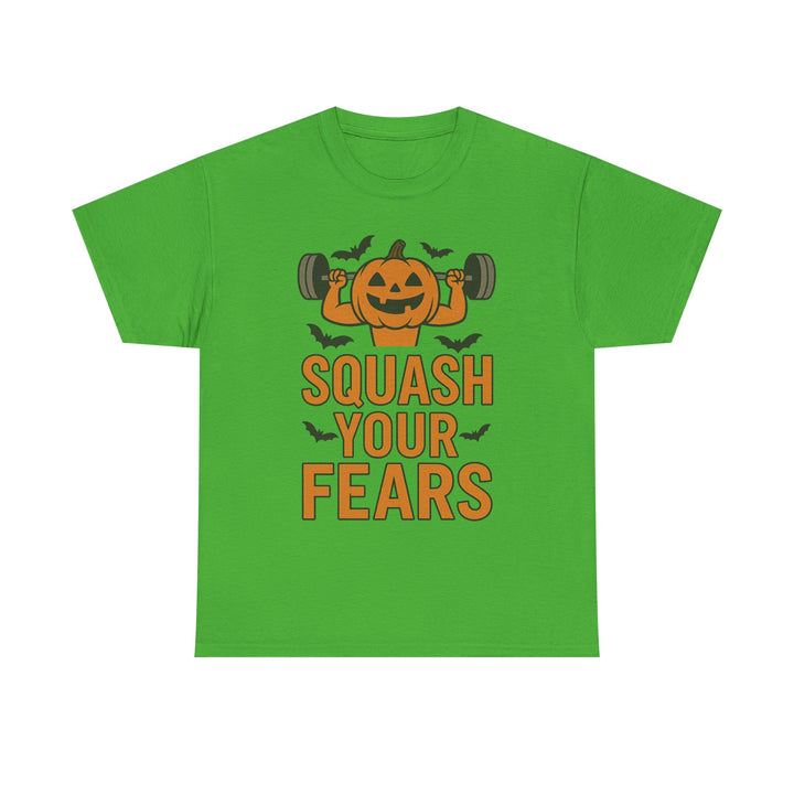 Squash Your Fears. Halloween Unisex Heavy Cotton Tee