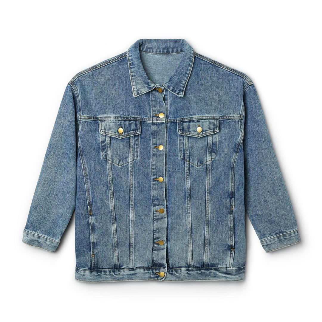 Women's Classic Denim Jacket " Chasing PRs Not People"