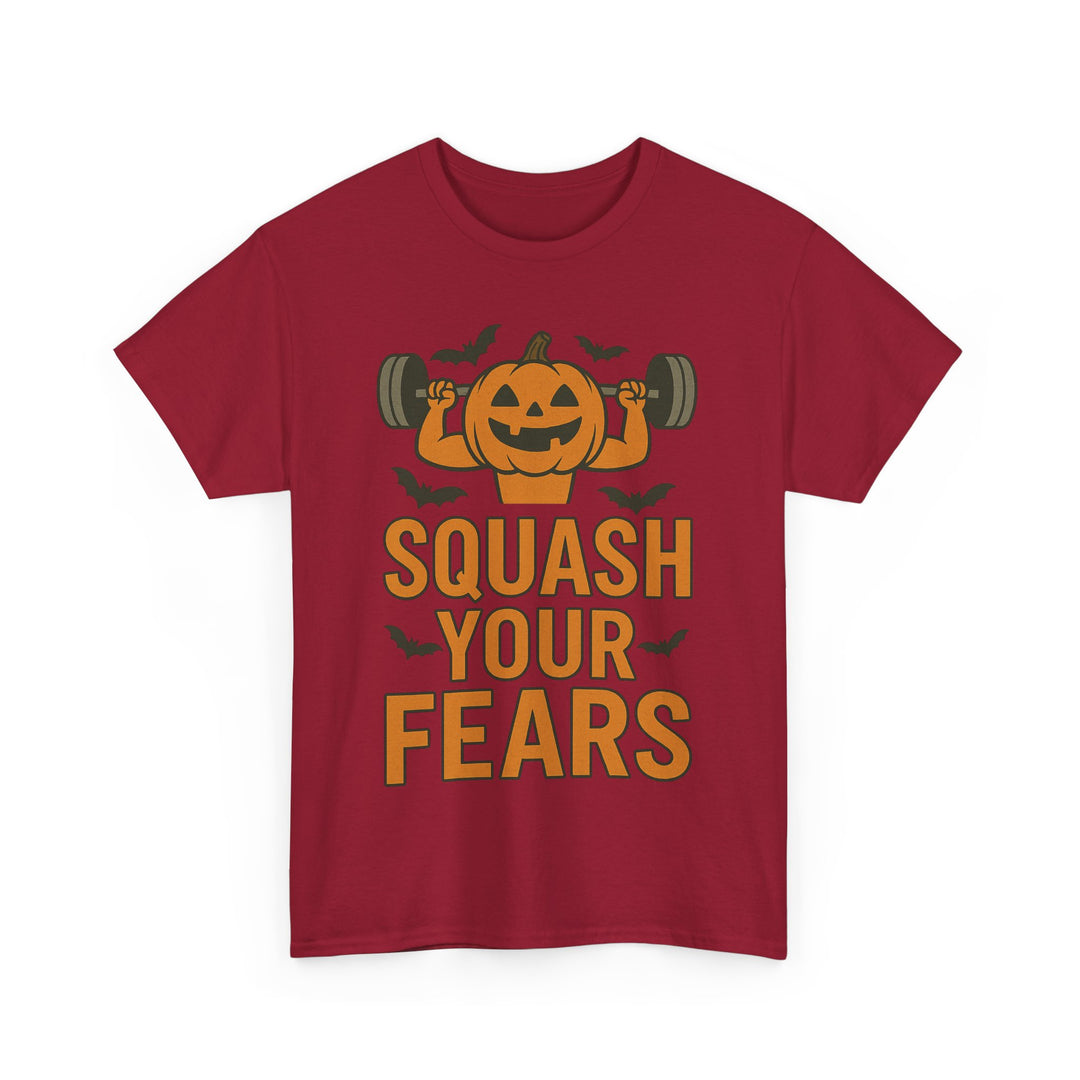 Squash Your Fears. Halloween Unisex Heavy Cotton Tee