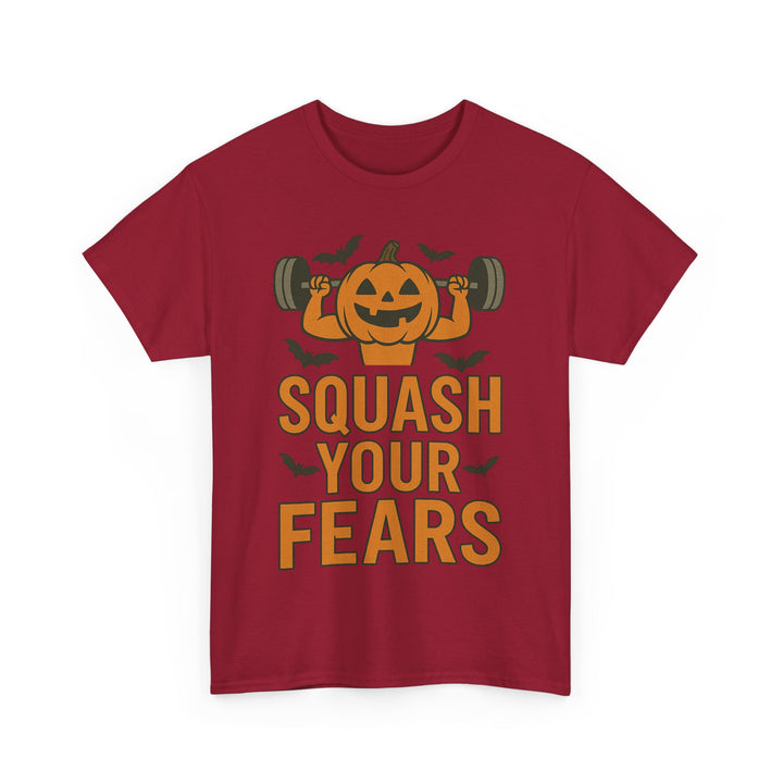 Squash Your Fears. Halloween Unisex Heavy Cotton Tee