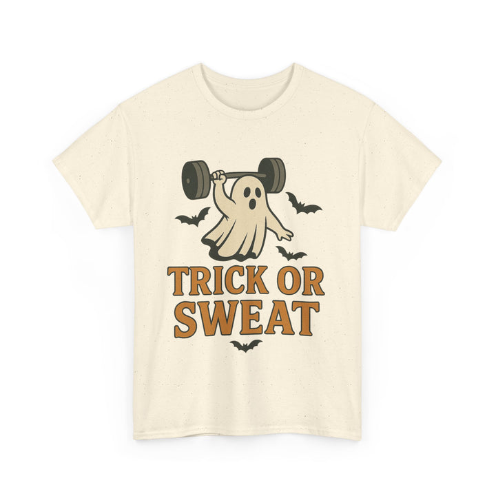 Trick or Sweat. Halloween Unisex Heavy Cotton Tee