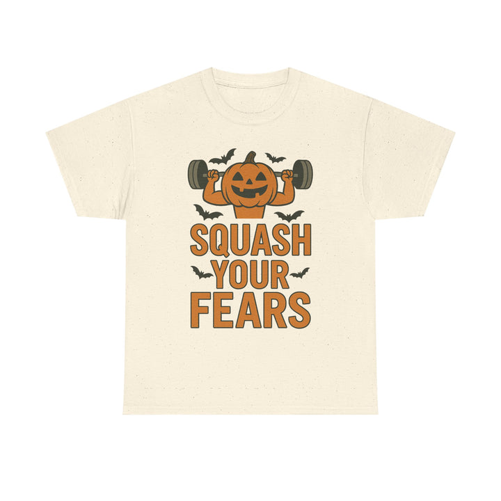 Squash Your Fears. Halloween Unisex Heavy Cotton Tee