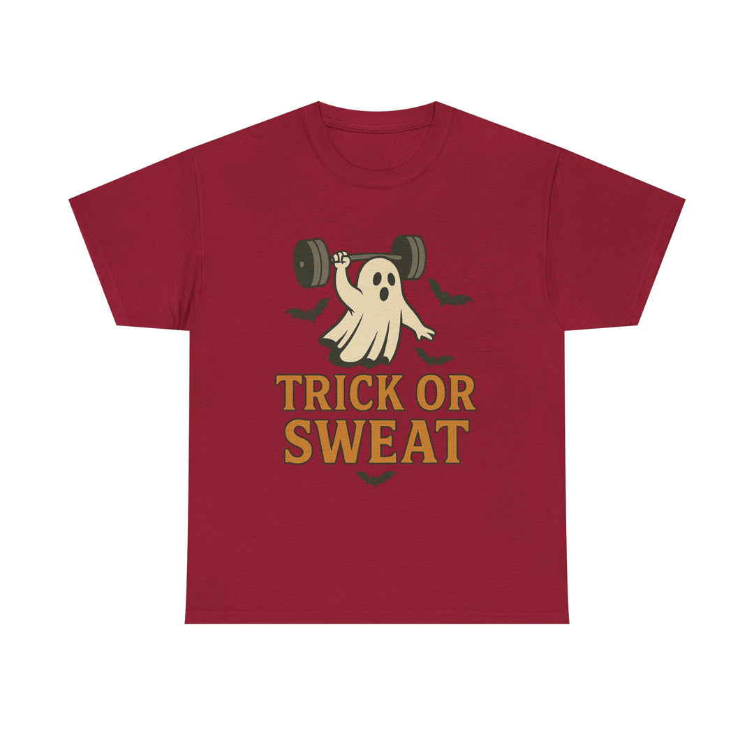 Trick or Sweat. Halloween Unisex Heavy Cotton Tee