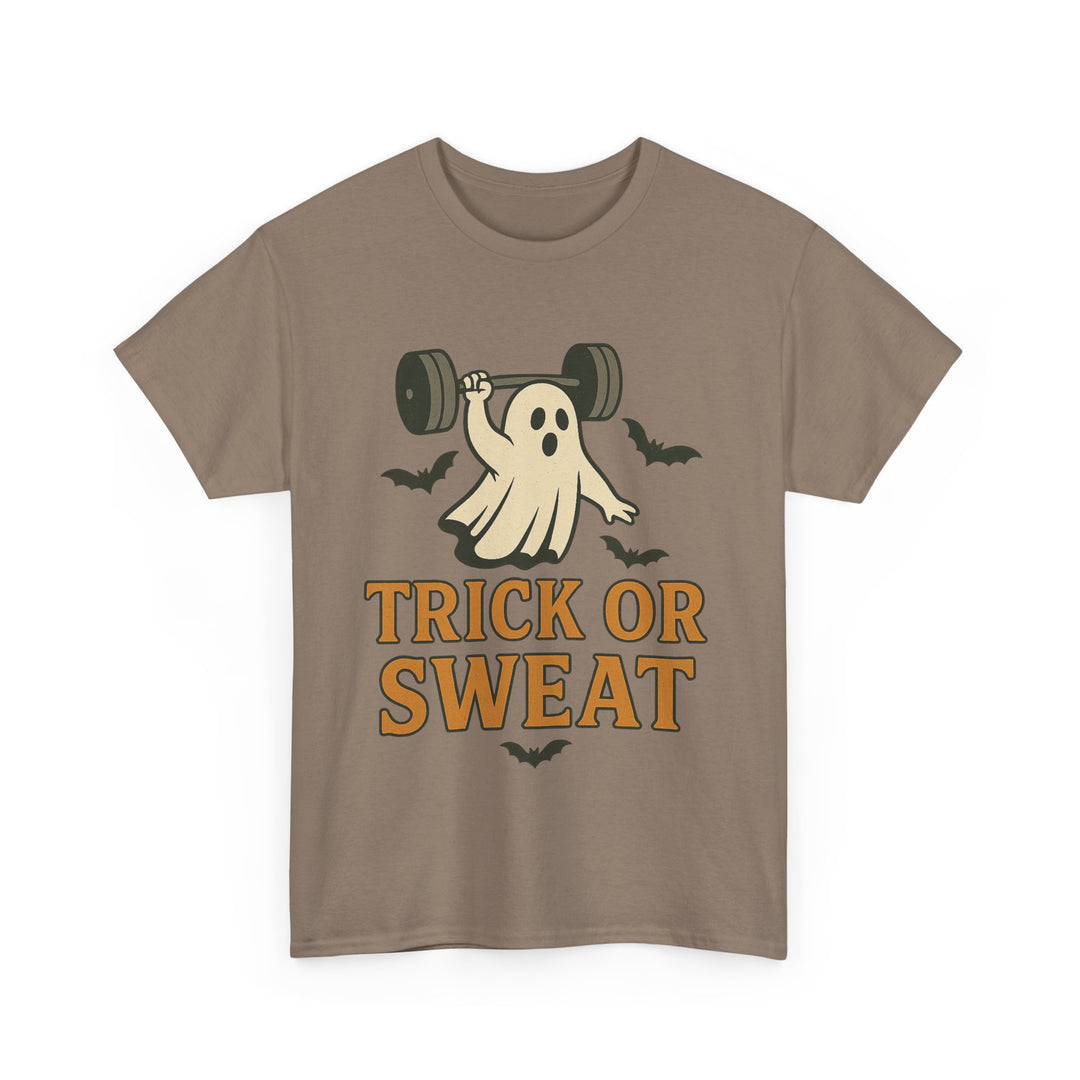 Trick or Sweat. Halloween Unisex Heavy Cotton Tee