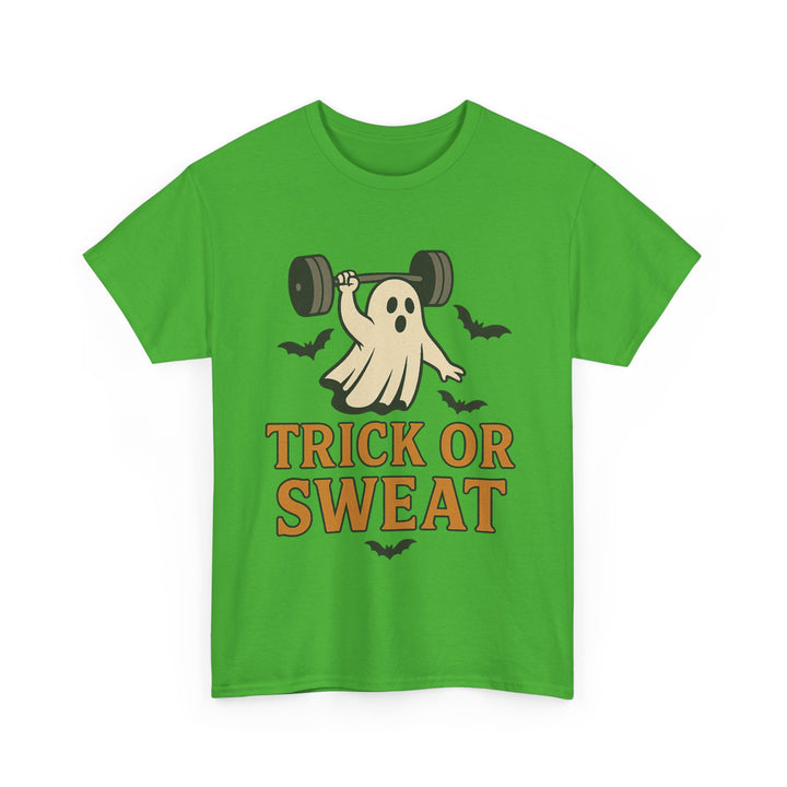 Trick or Sweat. Halloween Unisex Heavy Cotton Tee