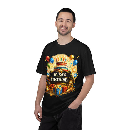 Custom Name Birthday T-Shirt – Get Up Show Up Never Give Up