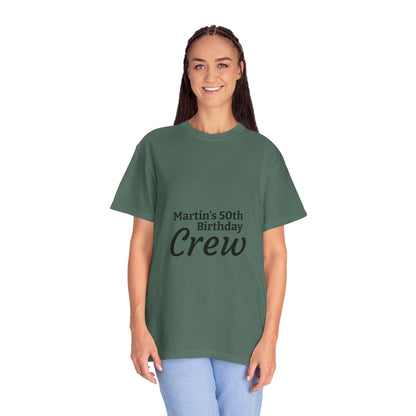 Custom Name & Age Birthday Crew T-Shirt – Personalized Group Shirt