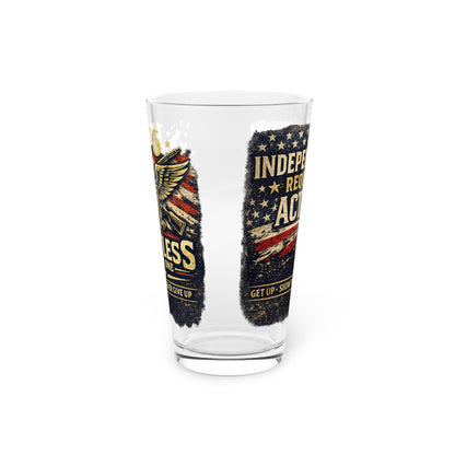 American Pride Pint Glass – 16oz Patriotic Drinkware for July 4th Celebrations