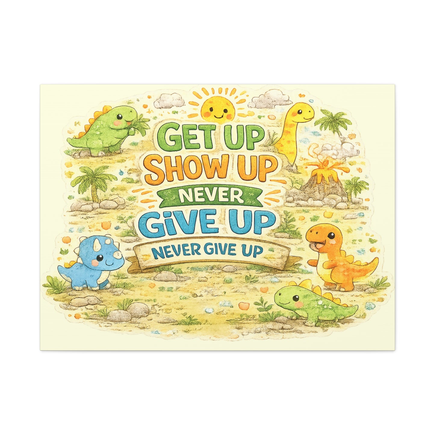 Kids Inspirational Canvas Wall Art – Premium Motivational Canvas Print for Bedroom, Playroom & Nursery Décor