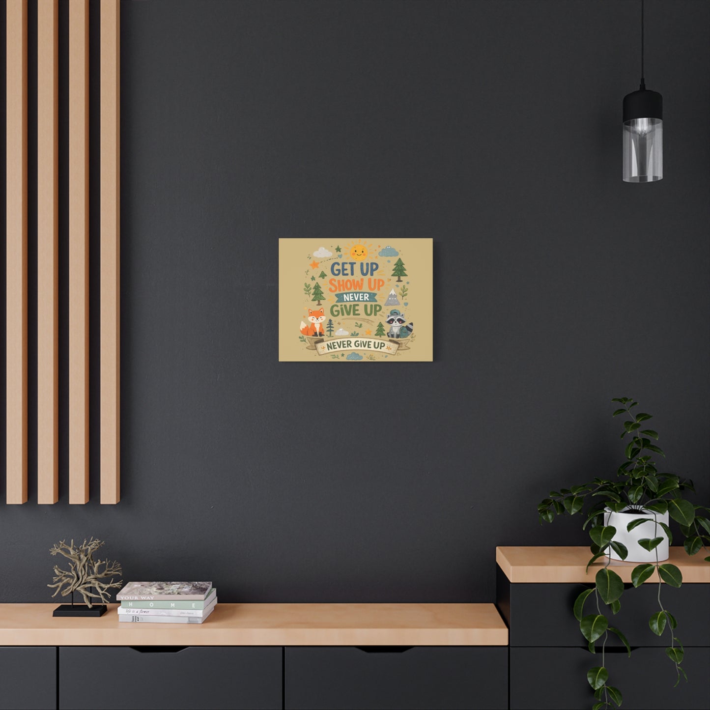 Kids Inspirational Canvas Wall Art – Premium Motivational Canvas Print for Bedroom, Playroom & Nursery Décor