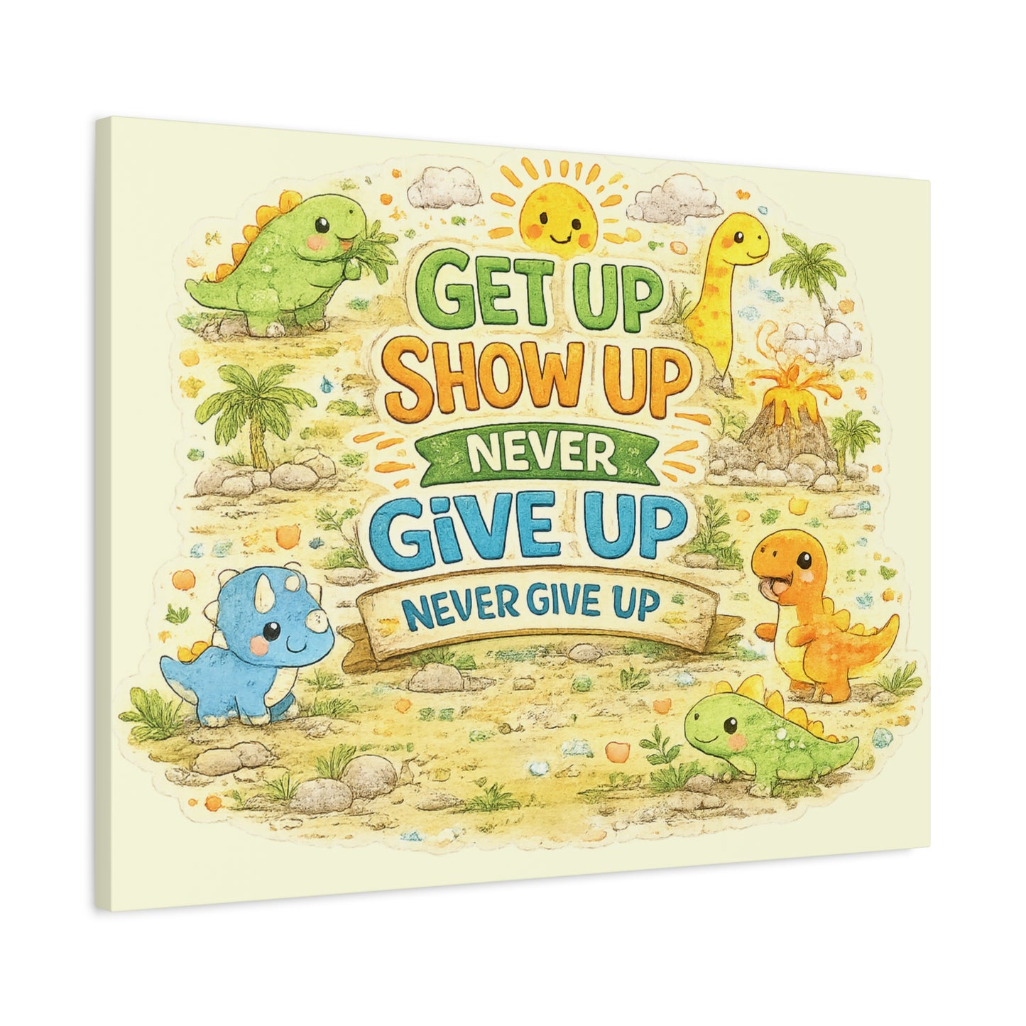 Kids Inspirational Canvas Wall Art – Premium Motivational Canvas Print for Bedroom, Playroom & Nursery Décor