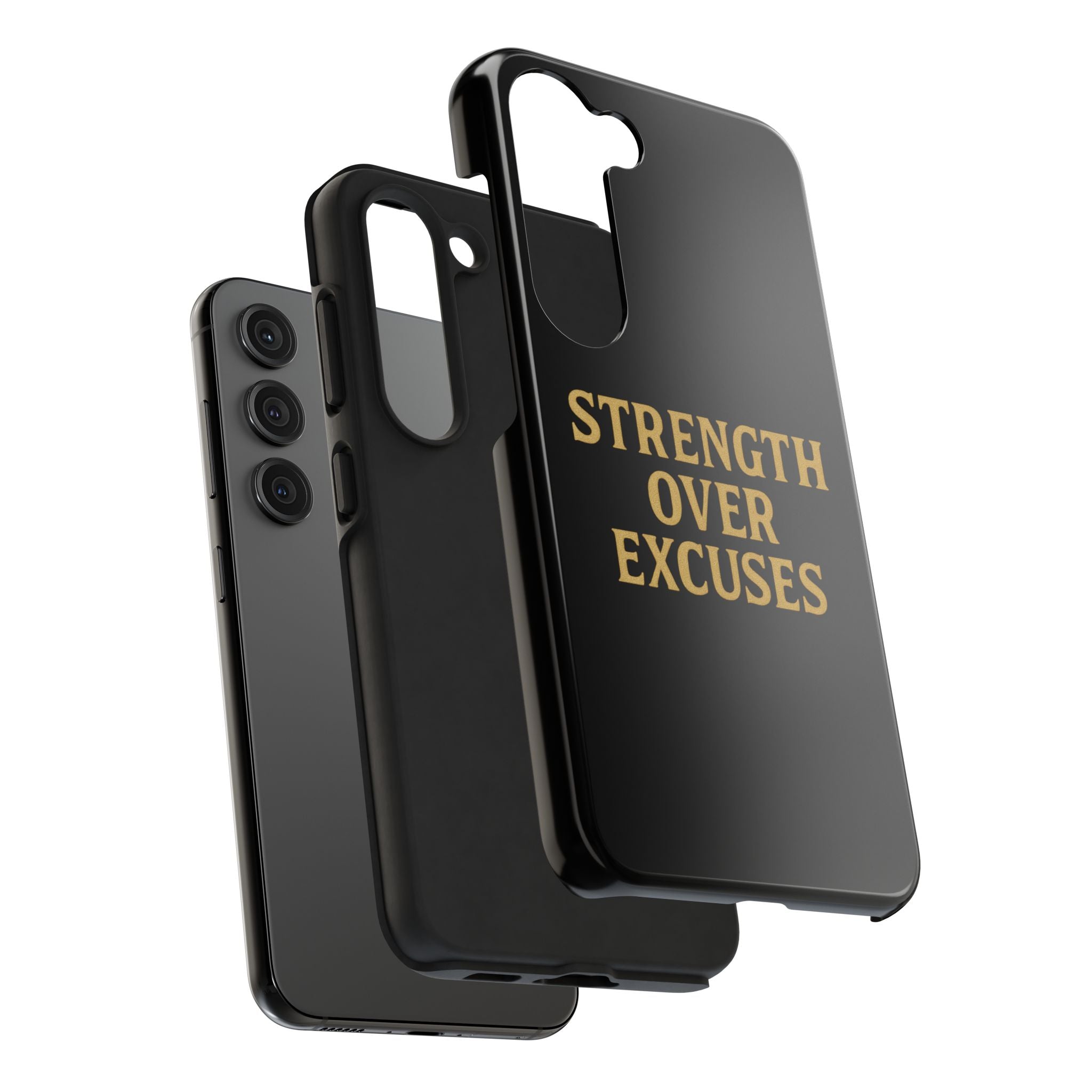 Strength Over Excuses. Tough Phone Case