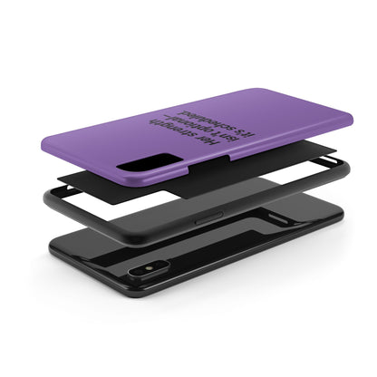Her Strength isn't optional- it's scheduled. Tough Phone Case