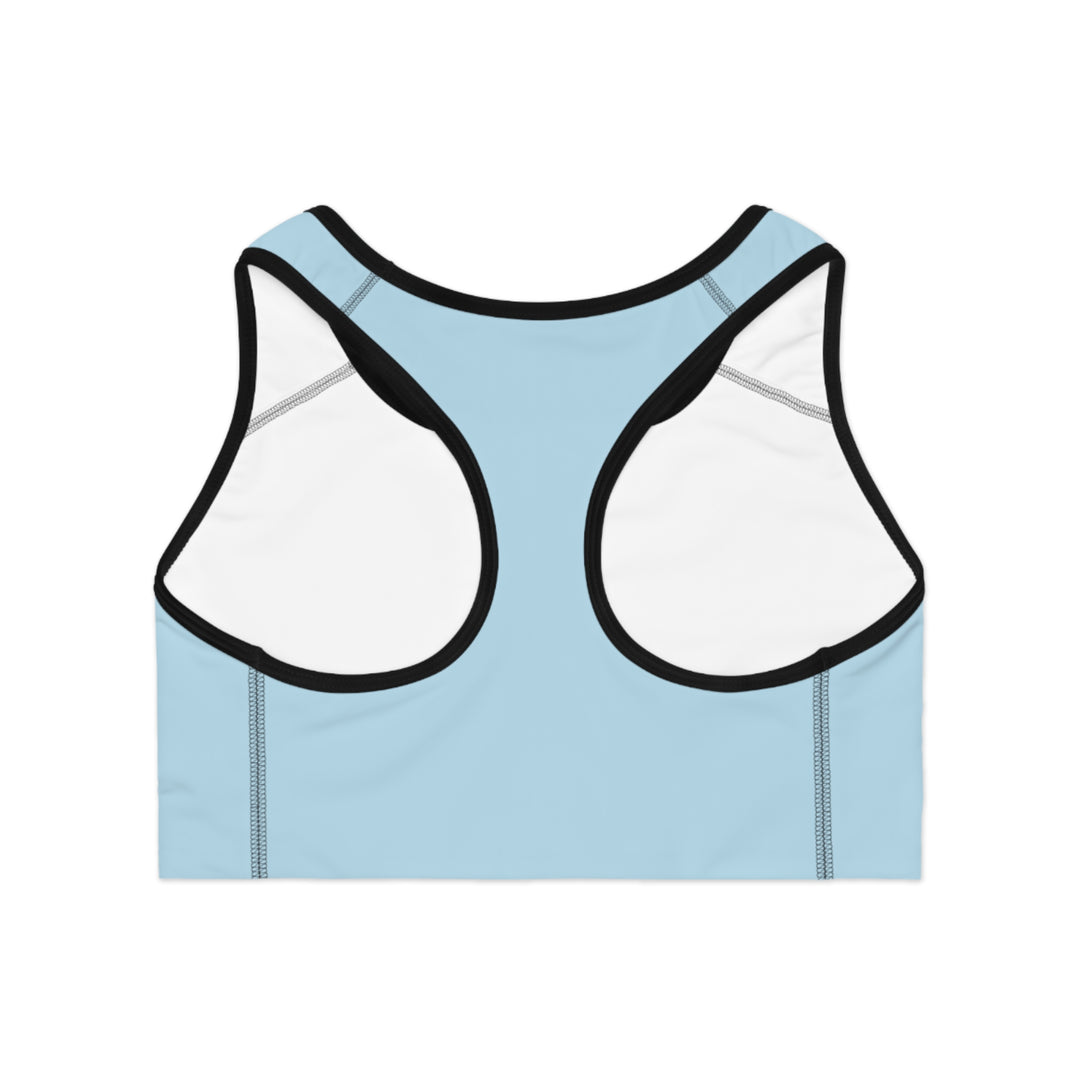 No Excuses Sports Bra – Train Hard, Stay Supported (Light Blue)