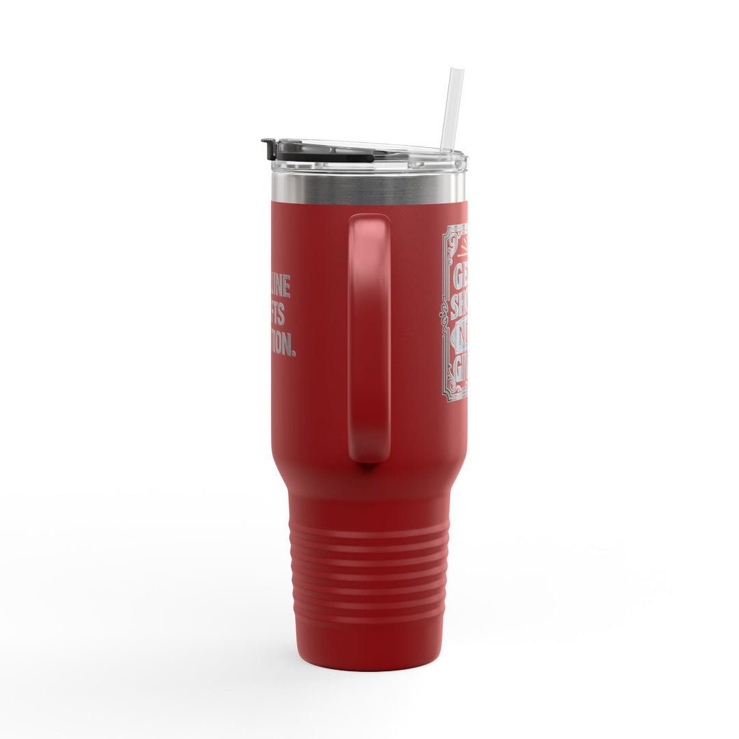 Discipline Outlifts Motivation Insulated Travel Mug, 40oz