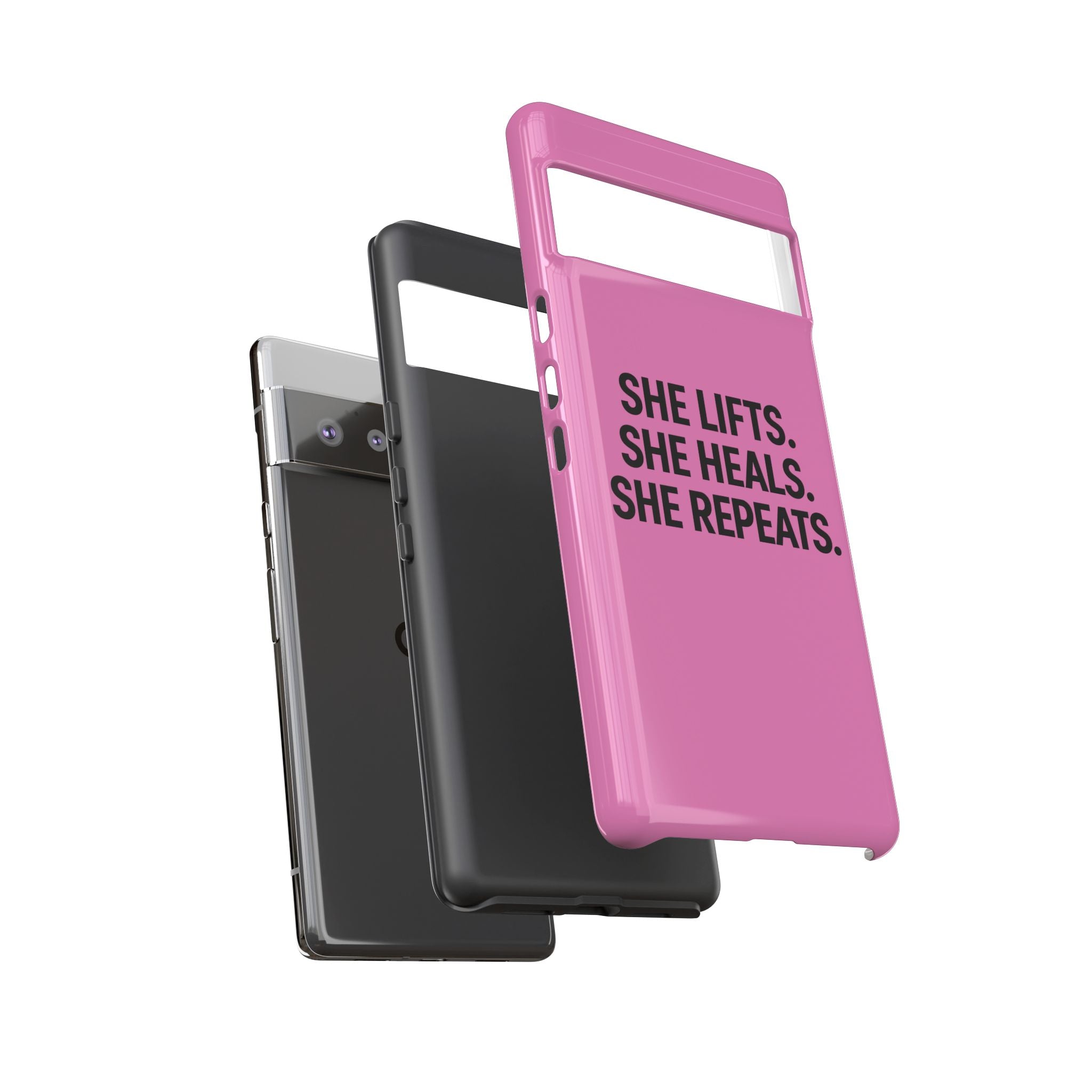 She lifts. She heals. She repeats. Tough Phone Cases