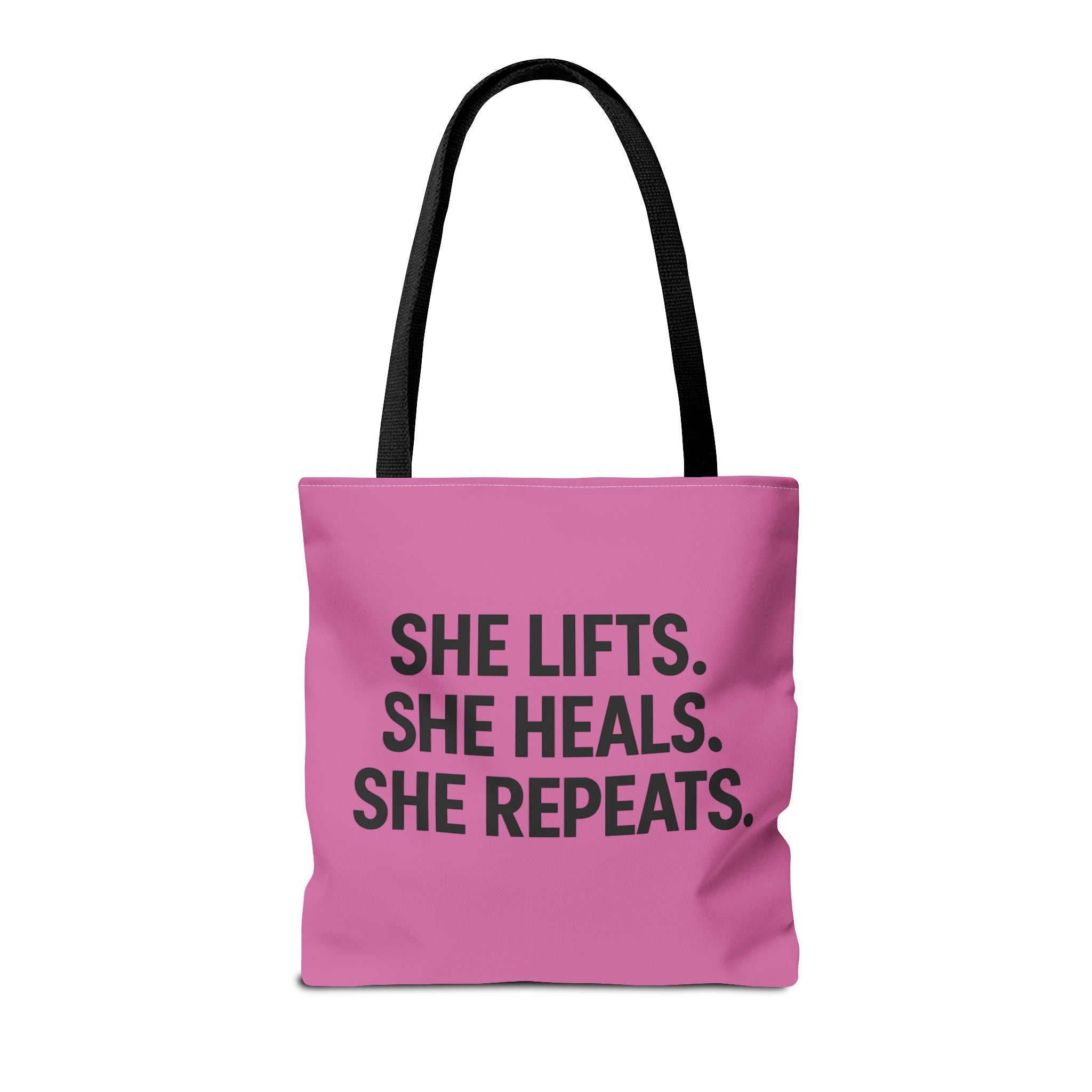 She Lifts. She Heals. She Repeats. Tote Bag