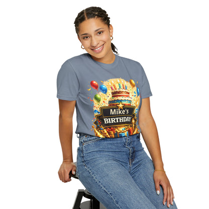 Custom Name Birthday T-Shirt – Get Up Show Up Never Give Up