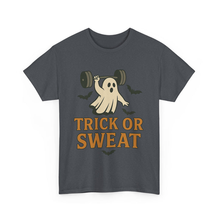Trick or Sweat. Halloween Unisex Heavy Cotton Tee