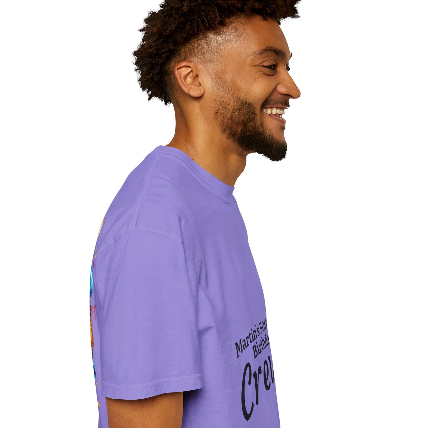 Custom Name & Age Birthday Crew T-Shirt – Personalized Group Shirt