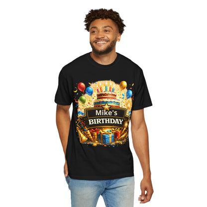 Custom Name Birthday T-Shirt – Get Up Show Up Never Give Up