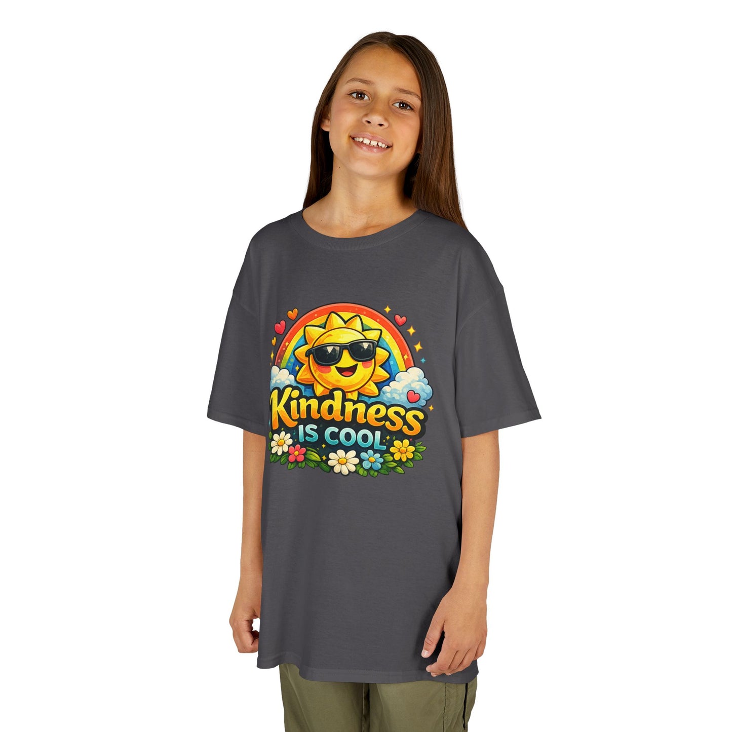Kids Heavy Cotton™ Tee "Kindness is Cool"