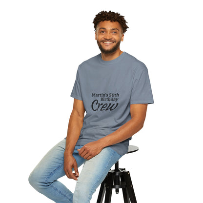 Custom Name & Age Birthday Crew T-Shirt – Personalized Group Shirt