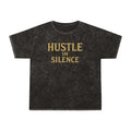 Hustle in Silence. Unisex Vintage Mineral Wash Tee