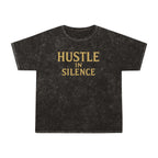 Hustle in Silence. Unisex Vintage Mineral Wash Tee
