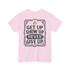 Barbells Over Breakdown. Unisex Heavy Cotton Tee