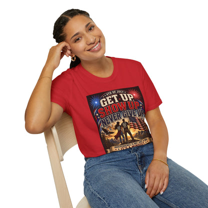 Patriotic 4th of July Unisex T-Shirt | Soft USA Independence Day Tee | American Pride Graphic Shirt for Men & Women