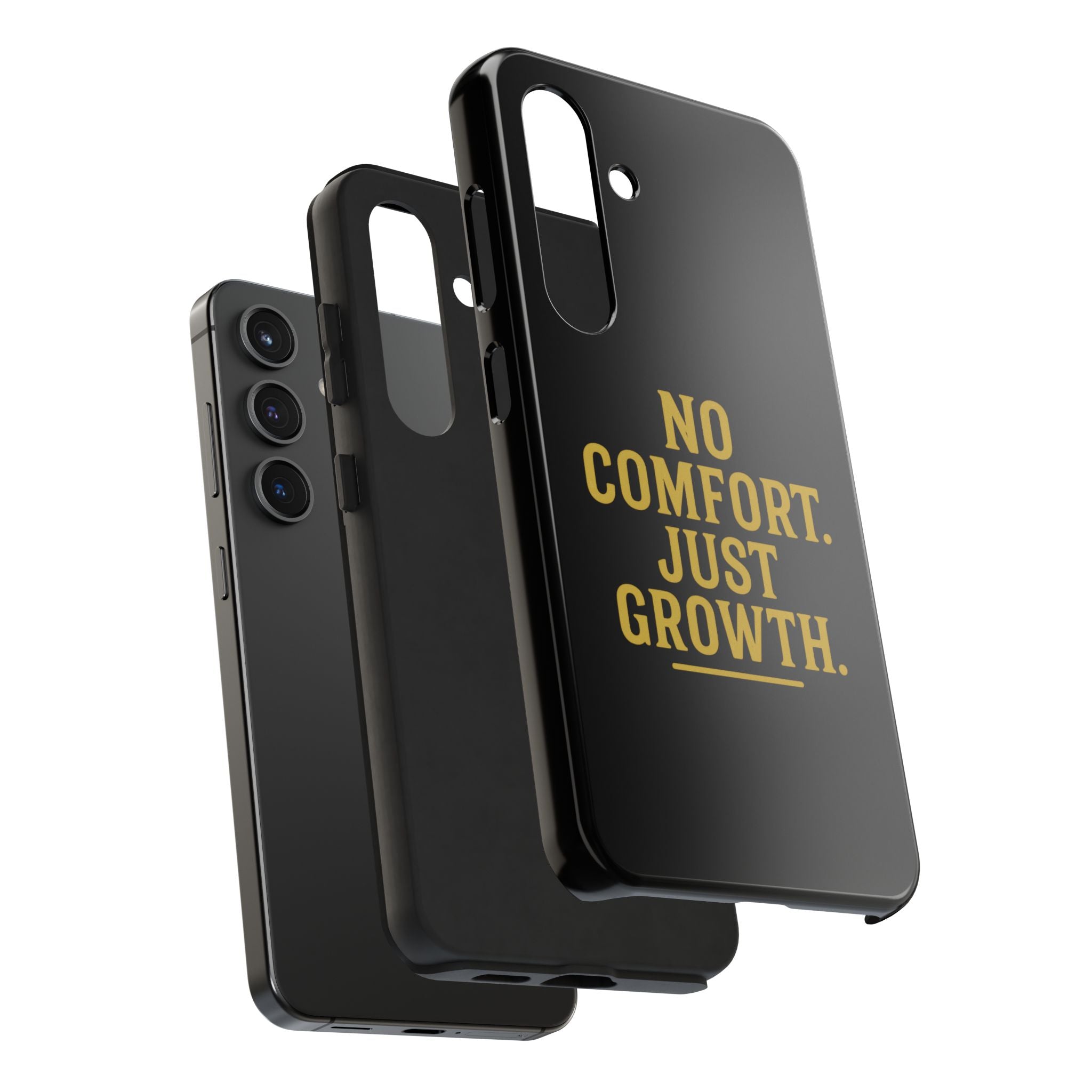 No Comfort. Just Growth.  Tough Phone Case