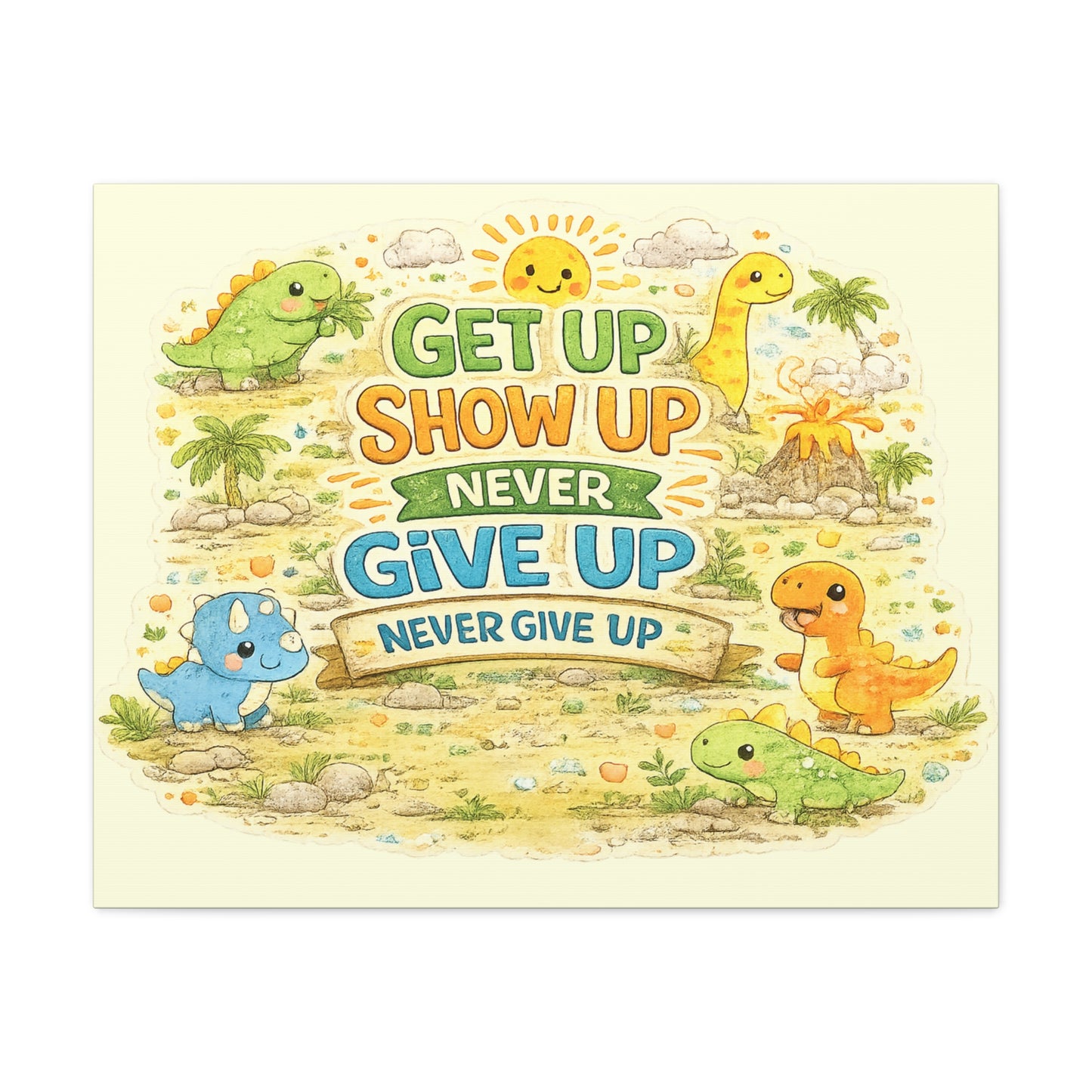Kids Inspirational Canvas Wall Art – Premium Motivational Canvas Print for Bedroom, Playroom & Nursery Décor