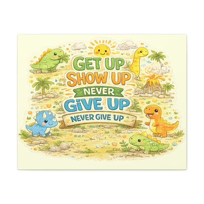 Kids Inspirational Canvas Wall Art – Premium Motivational Canvas Print for Bedroom, Playroom & Nursery Décor