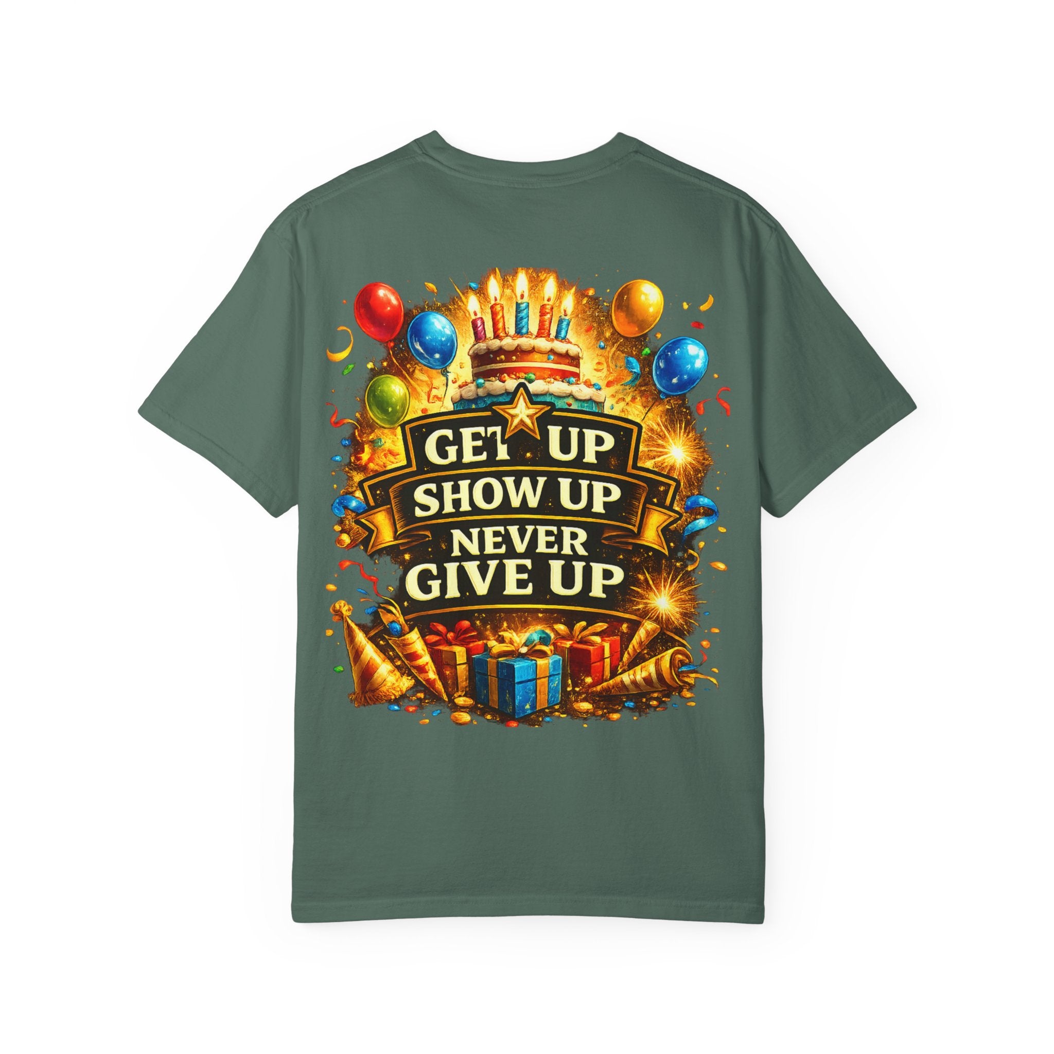 Custom Name & Age Birthday Crew T-Shirt – Personalized Group Shirt