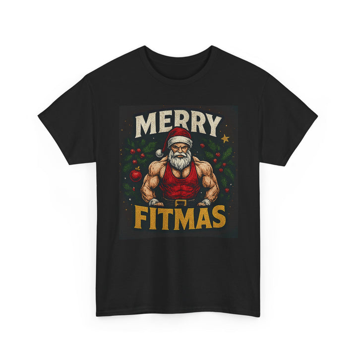 Merry Fitmas . Unisex Heavy Cotton Tee