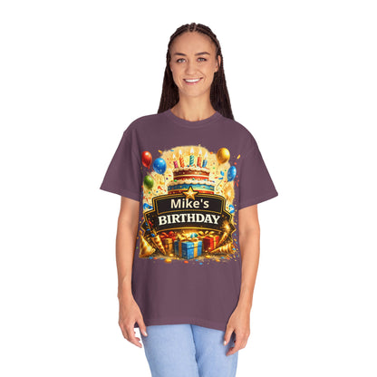 Custom Name Birthday T-Shirt – Get Up Show Up Never Give Up