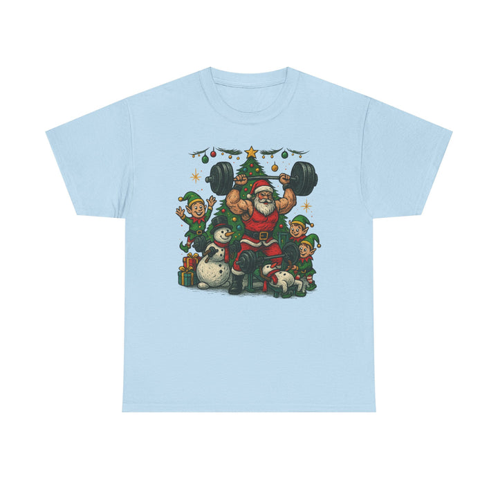 Christmas/Holiday Workout Unisex Heavy Cotton Tee