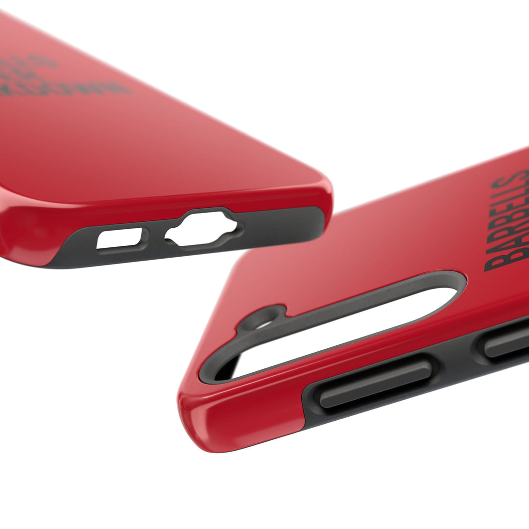 Barbells Over Breakdown. Tough Phone Case