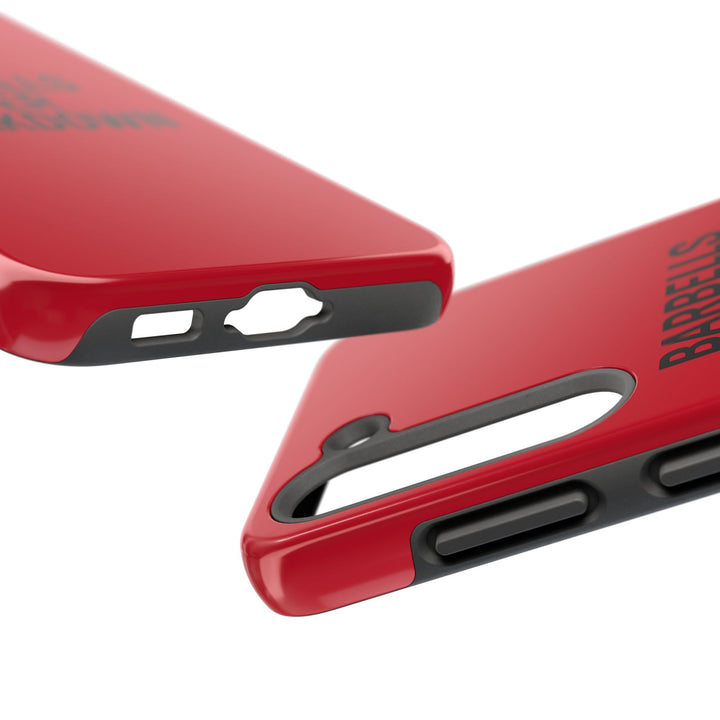 Barbells Over Breakdown. Tough Phone Case