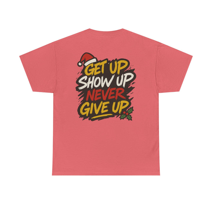 Santa Deadlifting. Unisex Heavy Cotton Tee