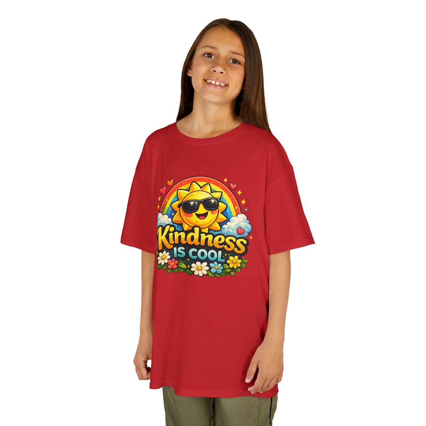 Kids Heavy Cotton™ Tee "Kindness is Cool"