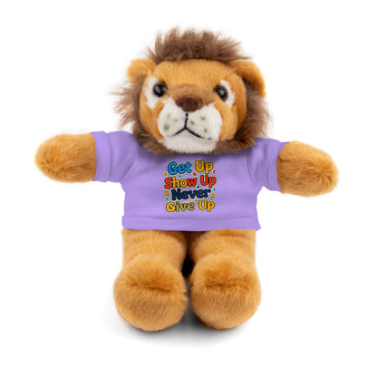 Stuffed Animals with Tee " Get Up Show Up Never Give Up"