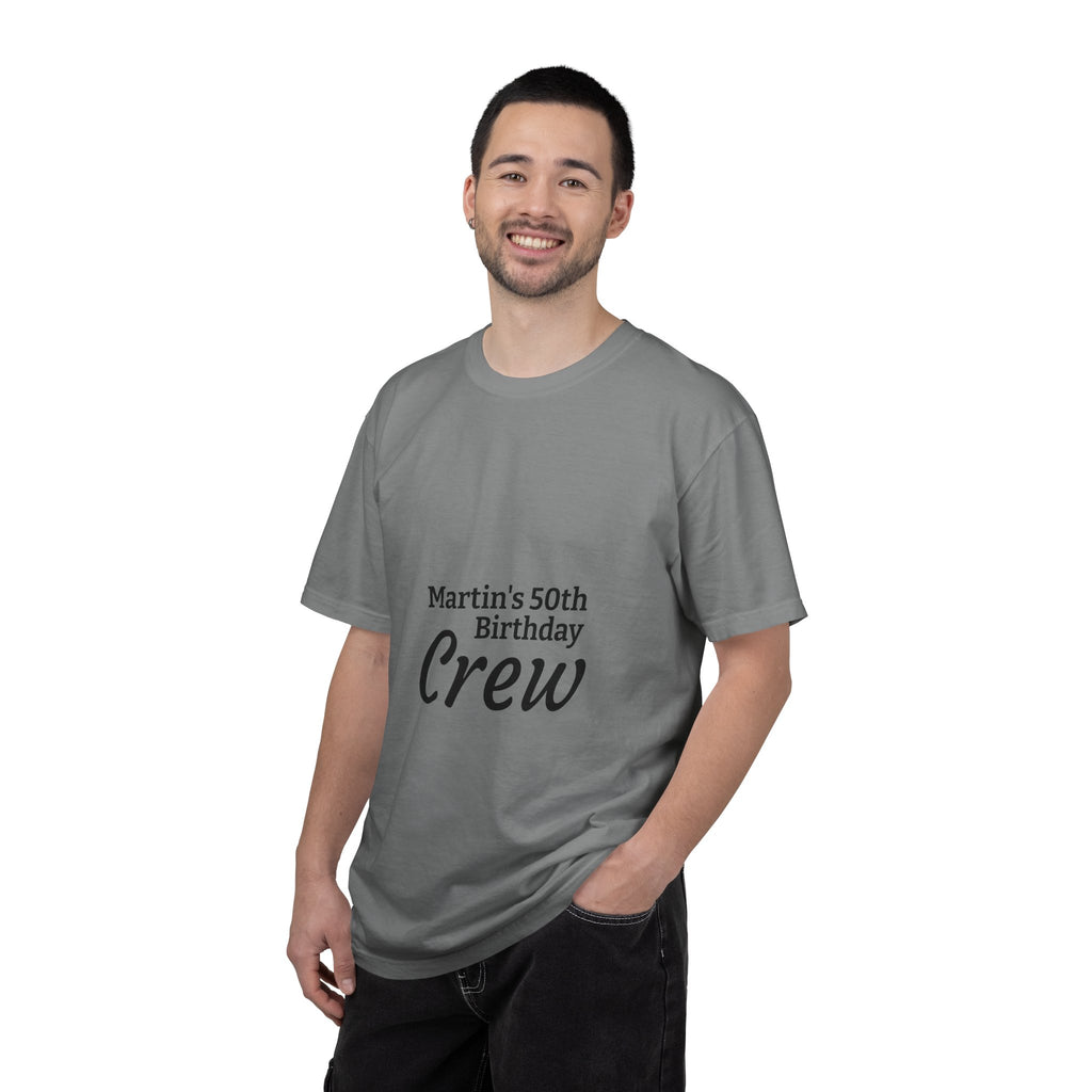 Custom Name & Age Birthday Crew T-Shirt – Personalized Group Shirt