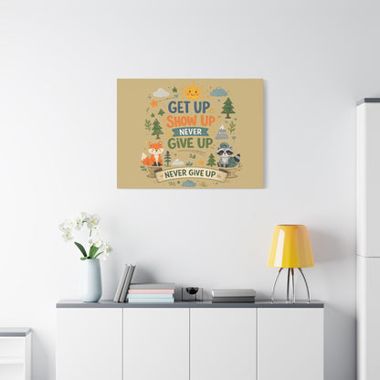 Kids Inspirational Canvas Wall Art – Premium Motivational Canvas Print for Bedroom, Playroom & Nursery Décor