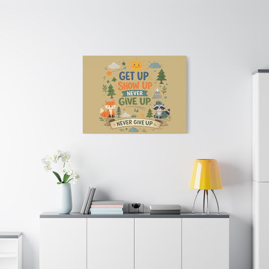 Kids Inspirational Canvas Wall Art – Premium Motivational Canvas Print for Bedroom, Playroom & Nursery Décor