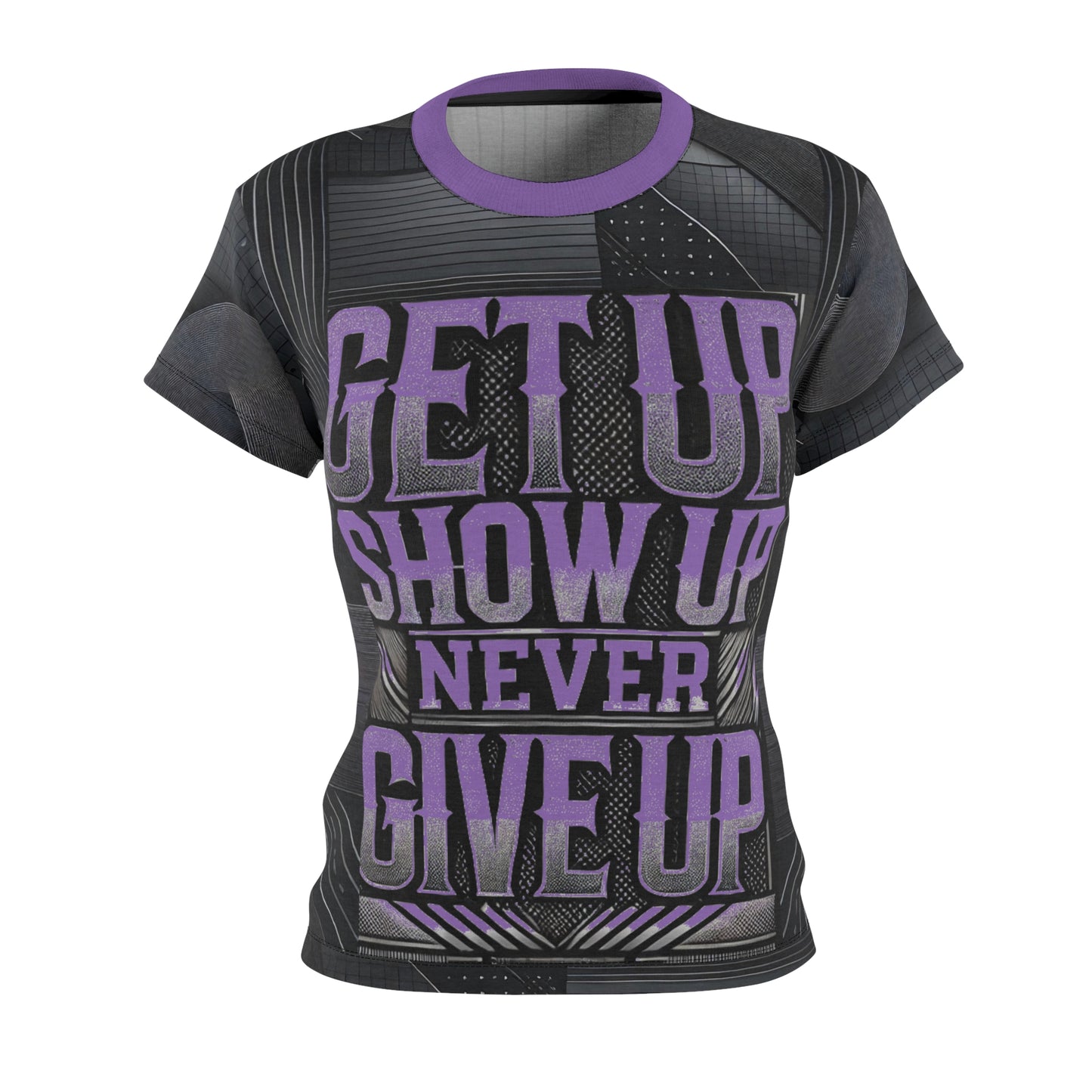 Women's Relentless Drive Tee – Get Up, Show Up, Never Give Up (Light Purple)