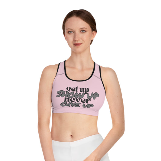 No Excuses Sports Bra – Train Hard, Stay Supported (Light Pink)