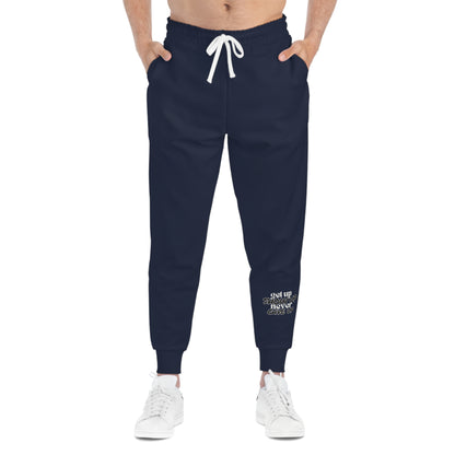 Elite Motivational UNISEX Joggers – Achieve in Comfort & Style (Navy)