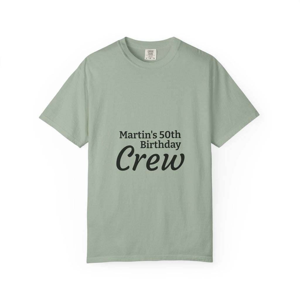 Custom Name & Age Birthday Crew T-Shirt – Personalized Group Shirt